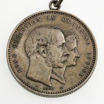 1892 Denmark 2 Kroner Golden Wedding Anniversary KM# 800 - $1,097.37 MXN