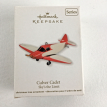 Hallmark Keepsake Ornament Sky&#39;s The Limit #15 Culver Cadet Airplane New 2011 2a - £23.75 GBP