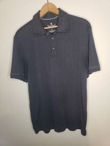 Nat Nast Shirt Mens MEDIUM  Modal Blend Short Sleeve Gray Golf POLO charcoal - £8.75 GBP