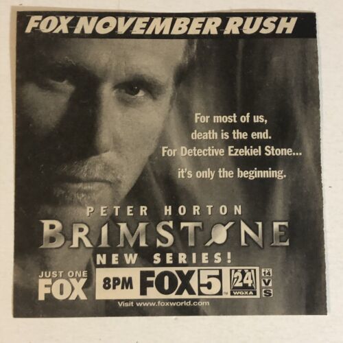 Primary image for Brimstone Tv Guide Print Ad Peter Horton TPA9
