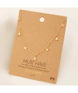 Cute Multi Sparkling Star Layering Necklace - £15.64 GBP