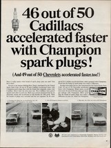 1966 Champion Dependable Spark Plugs Cadillacs Vintage Print Ad 27331 a1 - $24.11