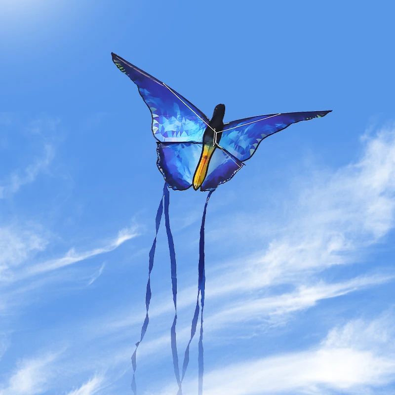 YongJian Crystal Butterfly Kite Beautiful Blue Kite Outdoor Fun Kite flying toys - £10.39 GBP