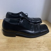 Stacy Adams Men Oxford Dress Shoes 9.5MBlack Leather Square Toe 23007-01... - $520.98 MXN