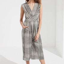 Urban Outfitters Gingham Plaid Surplice Jumpsuit Size 0 - £17.25 GBP