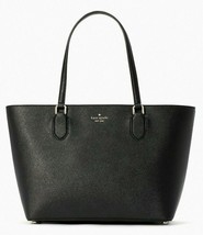 Kate Spade Laurel Way Medium Dally Tote Black Saffiano Leather WKRU6681 $299 FS - £94.15 GBP