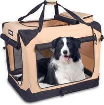 JESPET 30&#39;&#39; Soft Dog Crate Kennel for Pets Dog Cat Folding Carrier Fleec... - $83.26 CAD