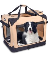 JESPET 30&#39;&#39; Soft Dog Crate Kennel for Pets Dog Cat Folding Carrier Fleec... - $83.19 CAD