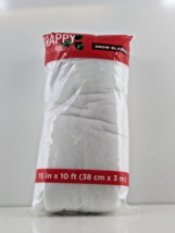 Happy Holidays Snow Blanket for Crafts 15 In. x 10 Ft. (38 cm x 3 m) White - £6.32 GBP