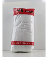 Happy Holidays Snow Blanket for Crafts 15 In. x 10 Ft. (38 cm x 3 m) White - £6.19 GBP