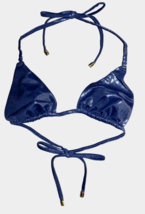 US Size 4, L&#39;Agent By Agent Provocateur Navy Metallic Bikini Top - £46.86 GBP