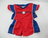 Build a Bear clothes outfit soccer uniform jersey shirt shorts blue red 97 - £5.48 GBP