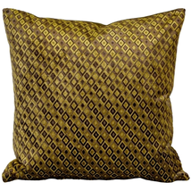 Jager Sage Diamond Textured Velvet Throw Pillow 20x20, Complete with Pillow Inse - £74.32 GBP