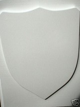 Medieval Celtic Renaissance Plain Smooth Shield Mold Make With Plaster or Cement - £95.94 GBP