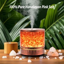 Himalayan Salt Lamp Ultrasonic Aroma Diffusers for Home,400ML   Aromathe... - $32.50 CAD