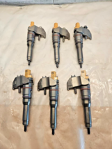 Set of 6 2017 Paccar MX13 Diesel Engine Fuel Injectors 2047600 OEM w/ Ho... - $1,758.35