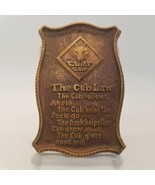 Vintage Cubs BSA The Cub Law (Retired) Wall Plaque Boy Scouts Of America - $42.45