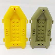 LEGO Boat Small Raft Lot of 2 Parts Pieces 30086 Yellow Olive Green - £4.67 GBP