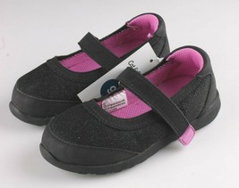 Cat &amp; Jack Girls Black Purple Eva Slip-On Flats Sneakers Toddler Size 7 US - $15.99