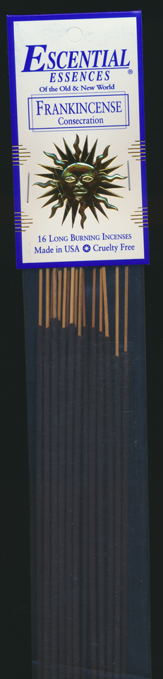 Frankincense (Consecration), Escential Essences Incense, 16 Long Burning Sticks - $7.95