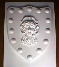 Medieval Celtic Renaissance Mold Huge 24x30x2 Goddess Shield Plaster or Concrete - £95.89 GBP