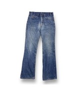 Vintage Levis 517 Jeans Mens 32x33 Faded Blue Denim Bootcut Orange Tab 8... - £79.88 GBP
