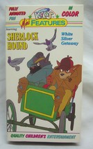 Vintage SHERLOCK HOUND White Silver Getaway VHS VIDEO 1980&#39;s Cartoon 199... - $14.85