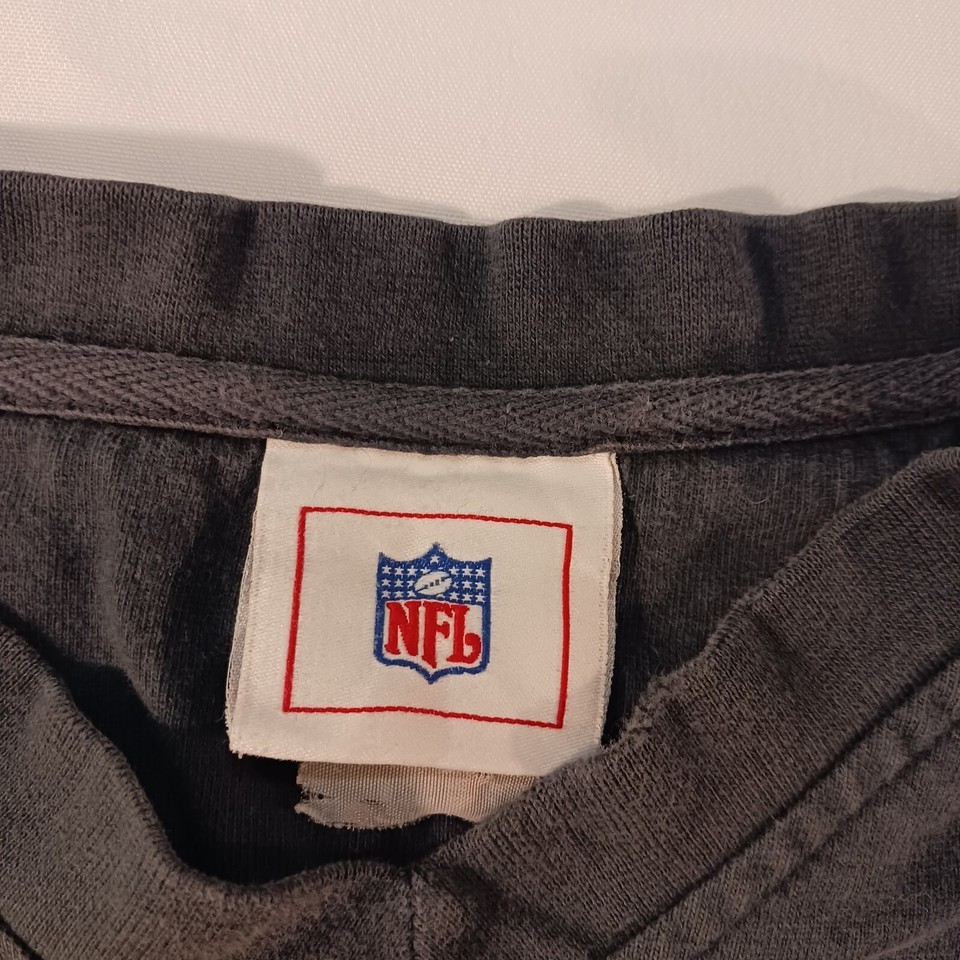 NFL Chicago Bears Football Mens Faded Black & Orange T-Shirt Long Sleeve Size XL Item image 6