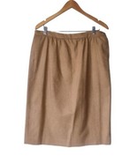 Vtg Pendleton Classic Virgin Wool Straight Skirt Size 18 Beige Lined Sli... - £21.07 GBP