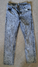 Vintage Men Levi&#39;s Jeans Black Acid Wash Collectible Casual Nice - $59.99