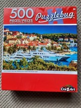 Cra-Z-Art Fully Interlocking 500Pc Jigsaw Puzzle #5500 Luxury Yachts Hvar Town - £3.18 GBP