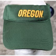 Oregon Spell Out Ducks Softball Hat Cap Visor Adult Adjustable Green Gol... - $11.40