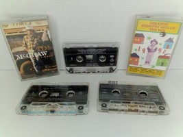Lot of 5 Country Vintage Cassette Tapes Hits Oak Ridge Boys Twitty Garth McGraw - £7.56 GBP