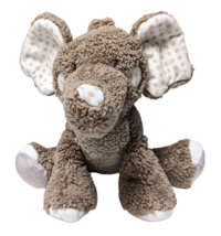 HugFun International Plush Brown Elephant Stuffed Animal Polka Dot Details - £13.25 GBP
