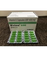 100 Capsules Evion 400 mg Capsule Vitamin E For Face Hair Acne Nails - £12.34 GBP