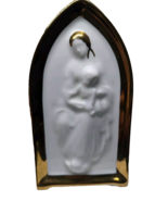 Madonna and Child Form  Limoges Castel France  Porcelain with Gold Trim - $715.03 MXN
