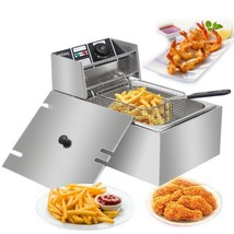 6L 2500W Electric Deep Fryer Commercial Restaurant Fast Food French Fry ... - £70.39 GBP