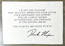 1968 Dick Nixon Facsimile Signed Thank You Note Presidential Campaign w Envelope - £27.52 GBP