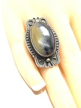 vintage sterling silver 925 Navajo Jasper ring size 6.5 - $125.00