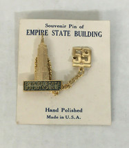 Vintage souvenir pin of The empire state building  NY year 1959  - $19.75