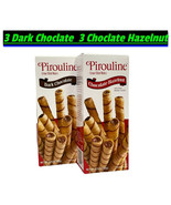 Pirouline Cream Filled Wafers 3 Dark Chocolate 3 Chocolate Hazelnut3.25o... - $38.29 CAD