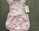 Baby Girls' Ruffle Romper - Cat &amp; Jack Pink 12M: Floral Pattern. NWT. AA - $6.92