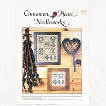 Cinnamon Heart Needleworks Cross Stitch Leaflet Cinnamon Samplings 1986 - £13.92 GBP