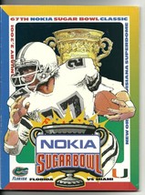 2001 Sugar Bowl Game Program Florida Miam Santana Moss Ed Reed Shockey Blades - £42.45 GBP