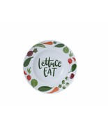 Gourmet Basics by Mikasa ~ 11.75&quot; x 2.5&quot; ~ &quot;Lettuce Eat&quot; ~ Ceramic Servi... - €43,07 EUR