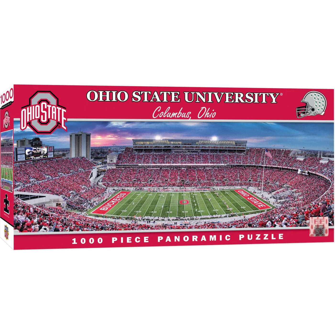 Ohio State Buckeyes Panoramic Stadium 1000 Piece NCAA Sports Puzzle - 50... - $19.99