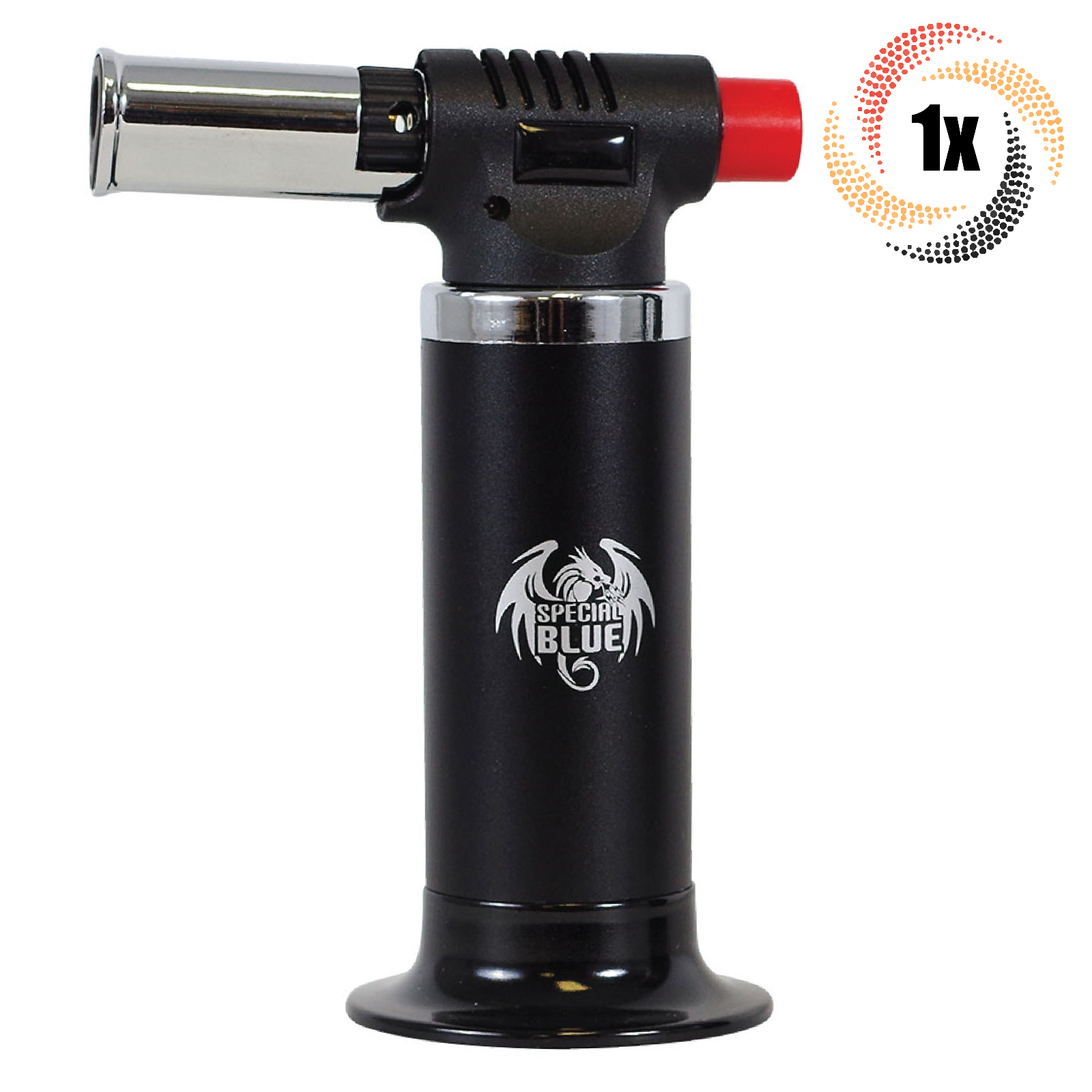 1x Torch Special Blue Fury Black Refillable Butane Torch | Adjustable Flame - $27.13
