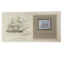 1800s HMS Calypso Western Samoa Stamp Basil Smith Print Issued 1981 Ship... - $14.87