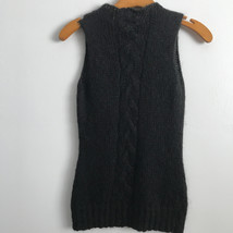 Jigsaw Wool Sweater XS Vest Gray Mohair Cable Knit Sleeveless Pullover P... - £15.36 GBP