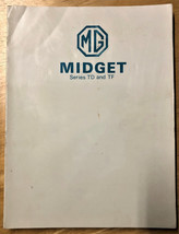 1955 MG Midget Series TF and Series TD Workshop Manual - $89.95